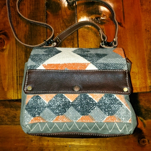 Myra Bag Handbags - Myra Bag EUC Grey orange